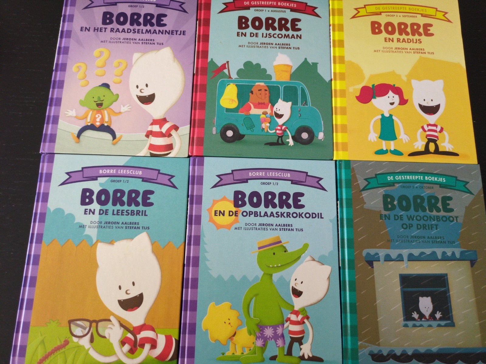 Zes Borre boekjes groep 1/2, 3 en 5, Boeken, Ophalen of Verzenden, Zo goed als nieuw, Overige niveaus, Nederlands