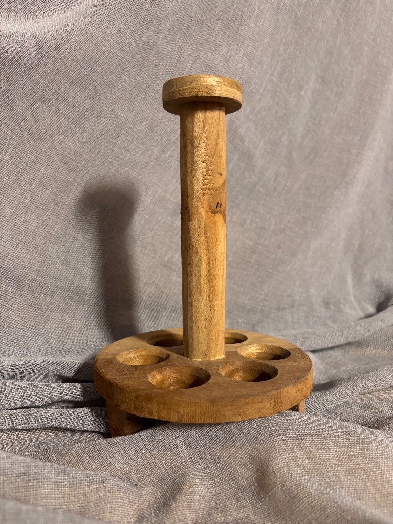 Eierrekje - hout - rond, Ophalen, Zo goed als nieuw