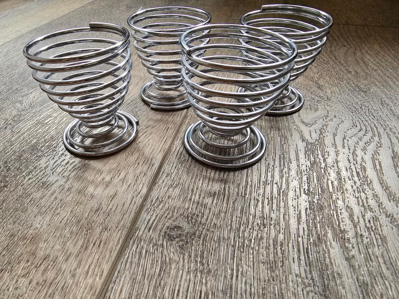 Te koop 4 ijzeren eierdop houders., Antiek en Kunst, Ophalen of Verzenden