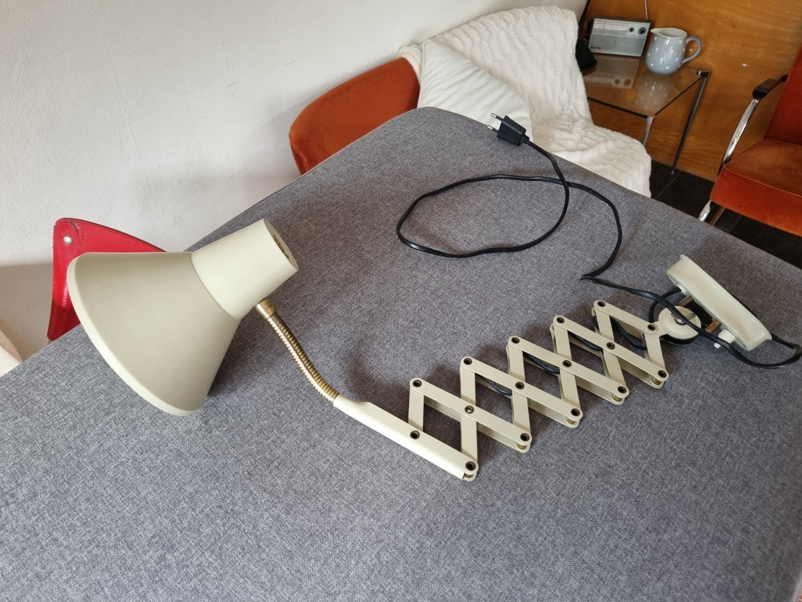 vintage Hala Zeist schaarlamp wandlamp, Ophalen of Verzenden