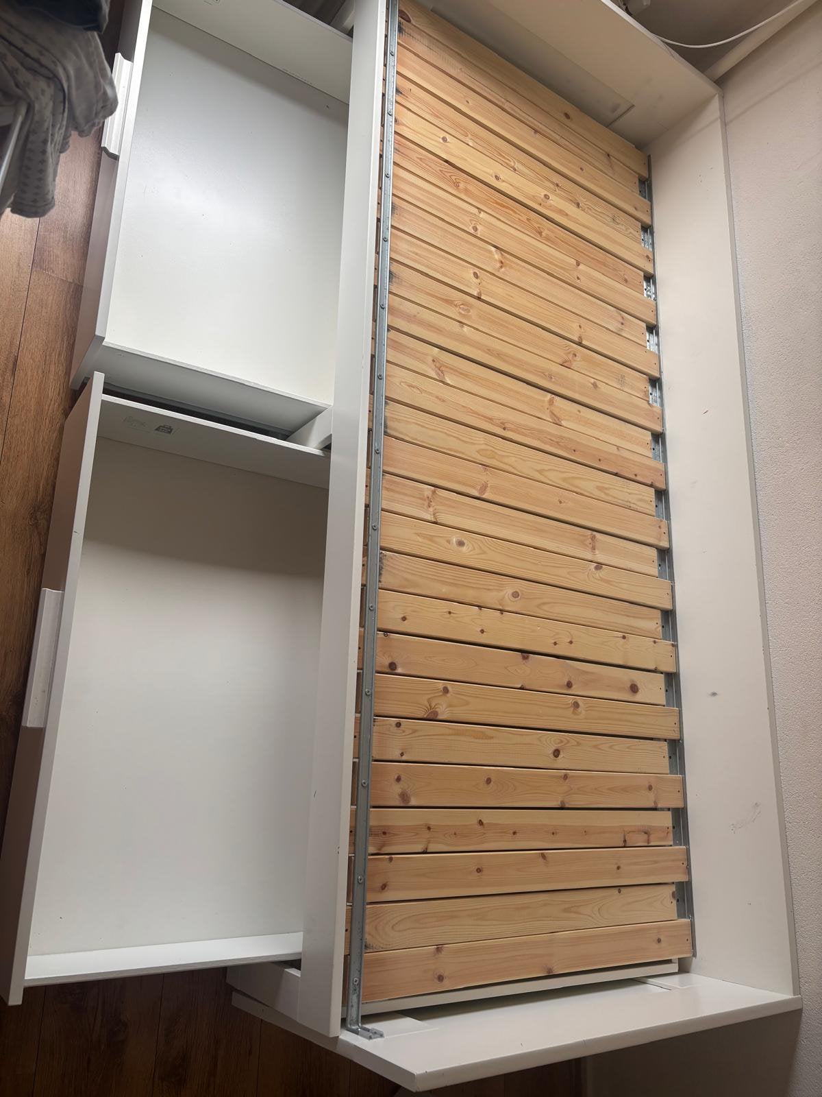Ikea 1 persoons uitklapbaar naar 2 persoons bed, Ophalen, Zo goed als nieuw