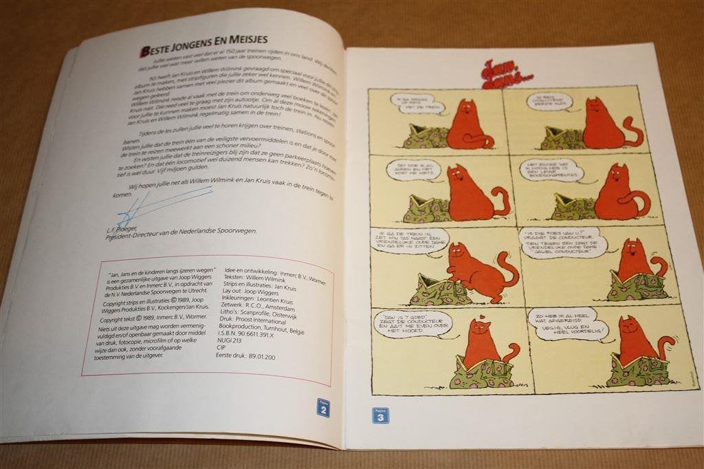 Jan, Jans en de kinderen langs ijzeren wegen., Eén stripboek, Ophalen of Verzenden, Gelezen