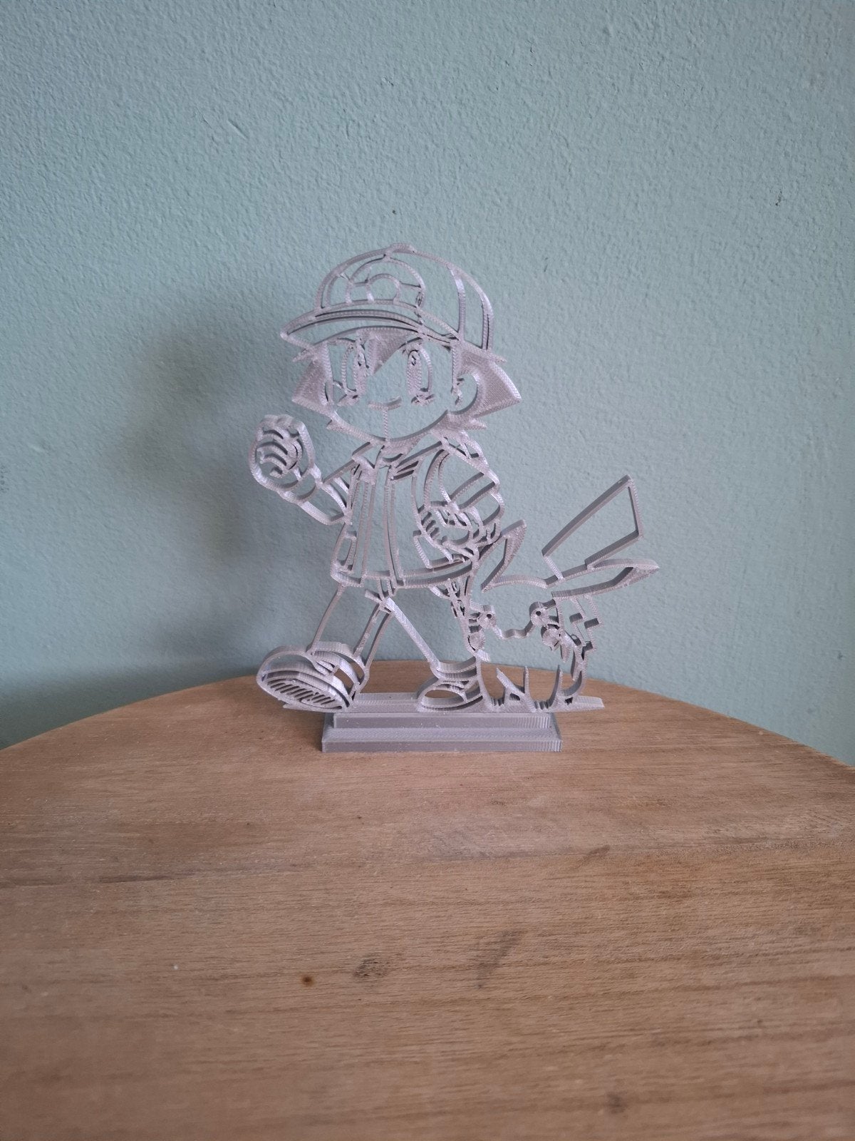 Ash en Pikachu 3D geprint figuur, Ophalen of Verzenden, Nieuw