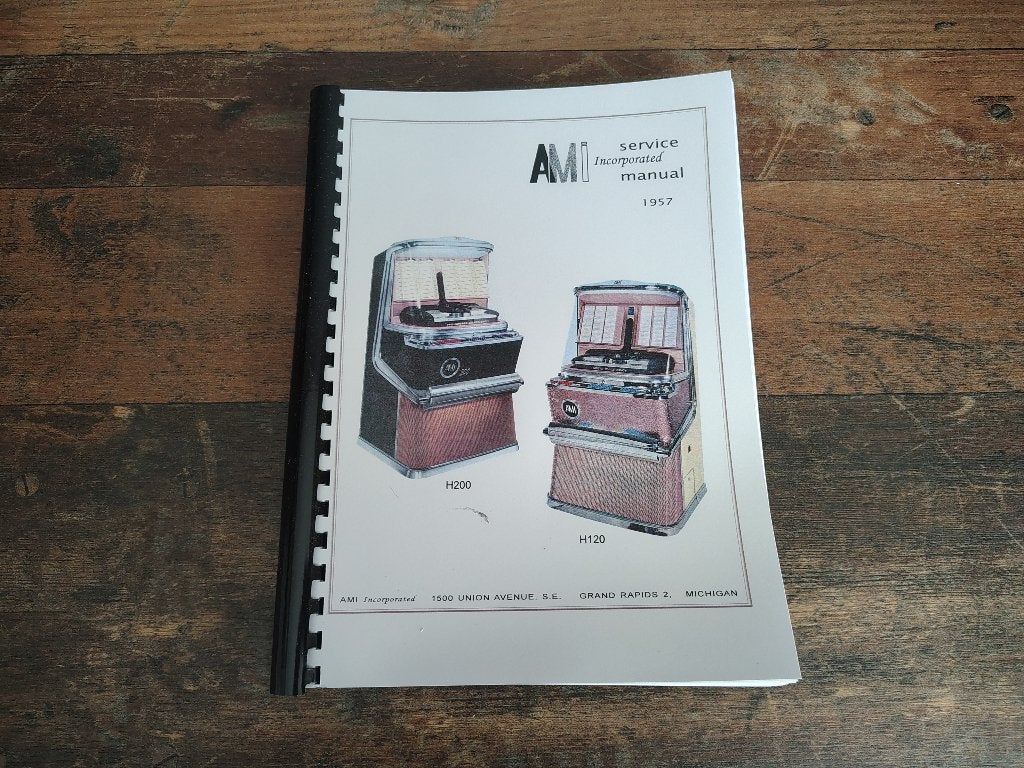 Service Manual: AMI H120/H200 (1957) jukebox Nieuw !!, Verzenden, Nieuw, 1950 tot 1960, Seeburg