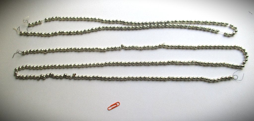 Kerstketting Glas~Antieke Glazen Ketting 2x~totaal 250 cm, Ophalen of Verzenden, Gebruikt