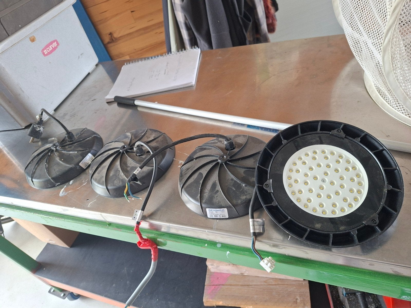 4x OPTONICA LED-lampen 50W, 4500K, IP65, Huis en Inrichting, Led-lamp, Gebruikt, 60 watt of meer, Ophalen of Verzenden