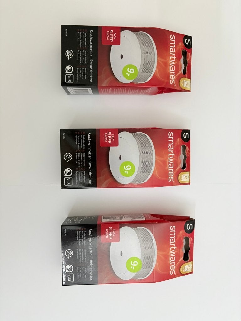 3x Smartwares Rookmelder RM620, Detector, Sensor of Melder, Ophalen of Verzenden, Zo goed als nieuw, Rook