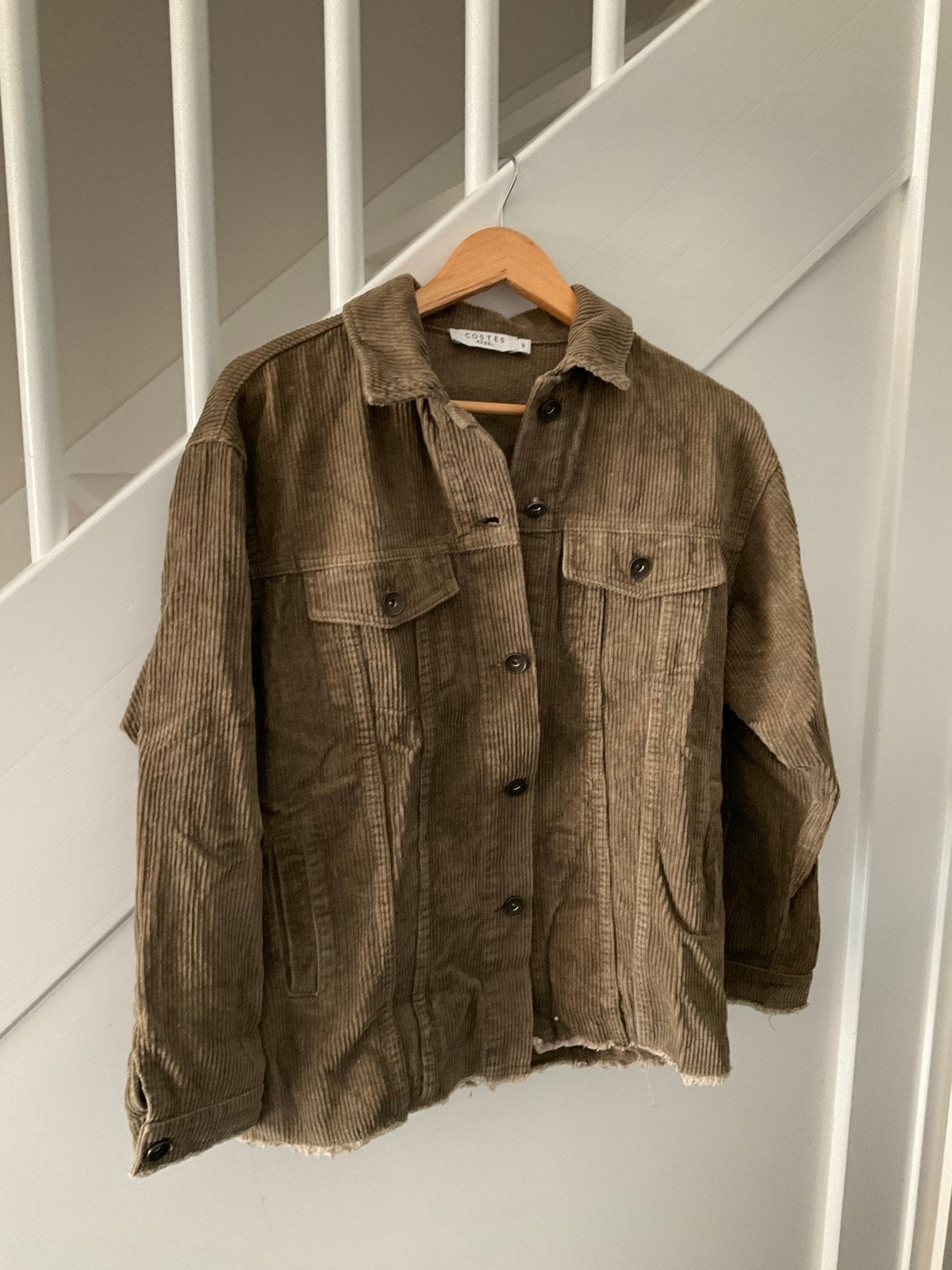 Costes Rebel ribfluwelen jasje/blouse maat S, Ophalen of Verzenden, Gedragen, Maat 36 (S), Groen