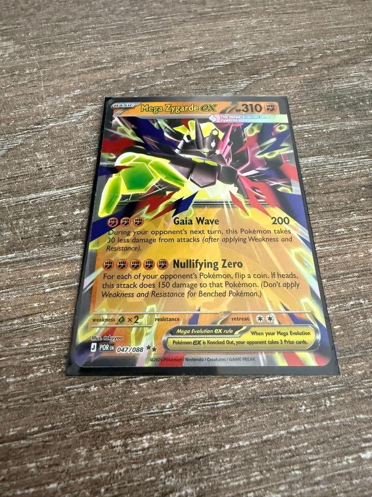 Pokémon Perfect order Mega Zygarde EX 47, Ophalen of Verzenden, Nieuw, Losse kaart