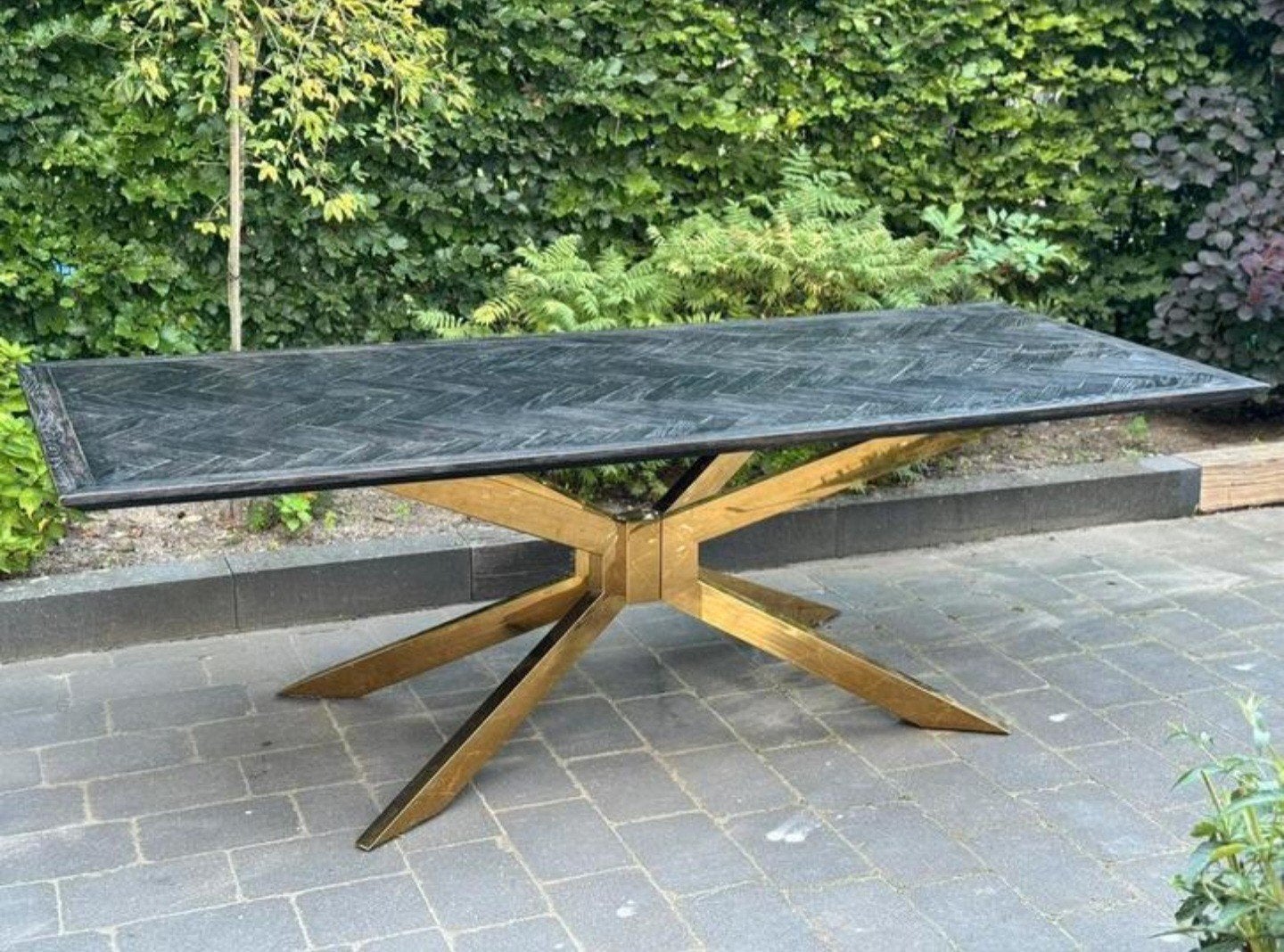 Eetkamertafel RICHMOND blackbone, Ophalen, ., 200 cm of meer, Richmond