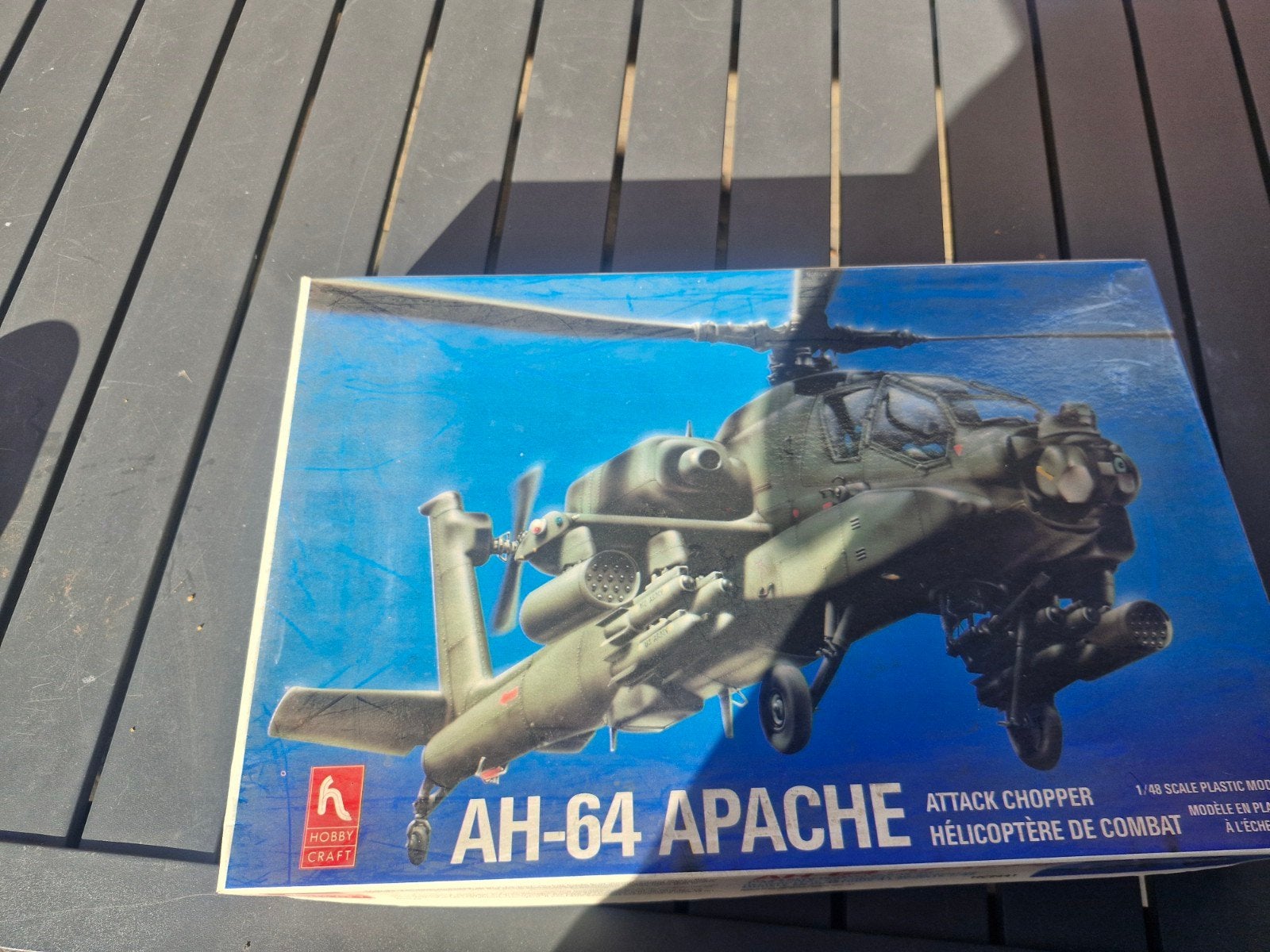 AH-64 APACHE HOBBYCRAFT 1/48, Ophalen of Verzenden, Zo goed als nieuw, Groter dan 1:72, Overige merken