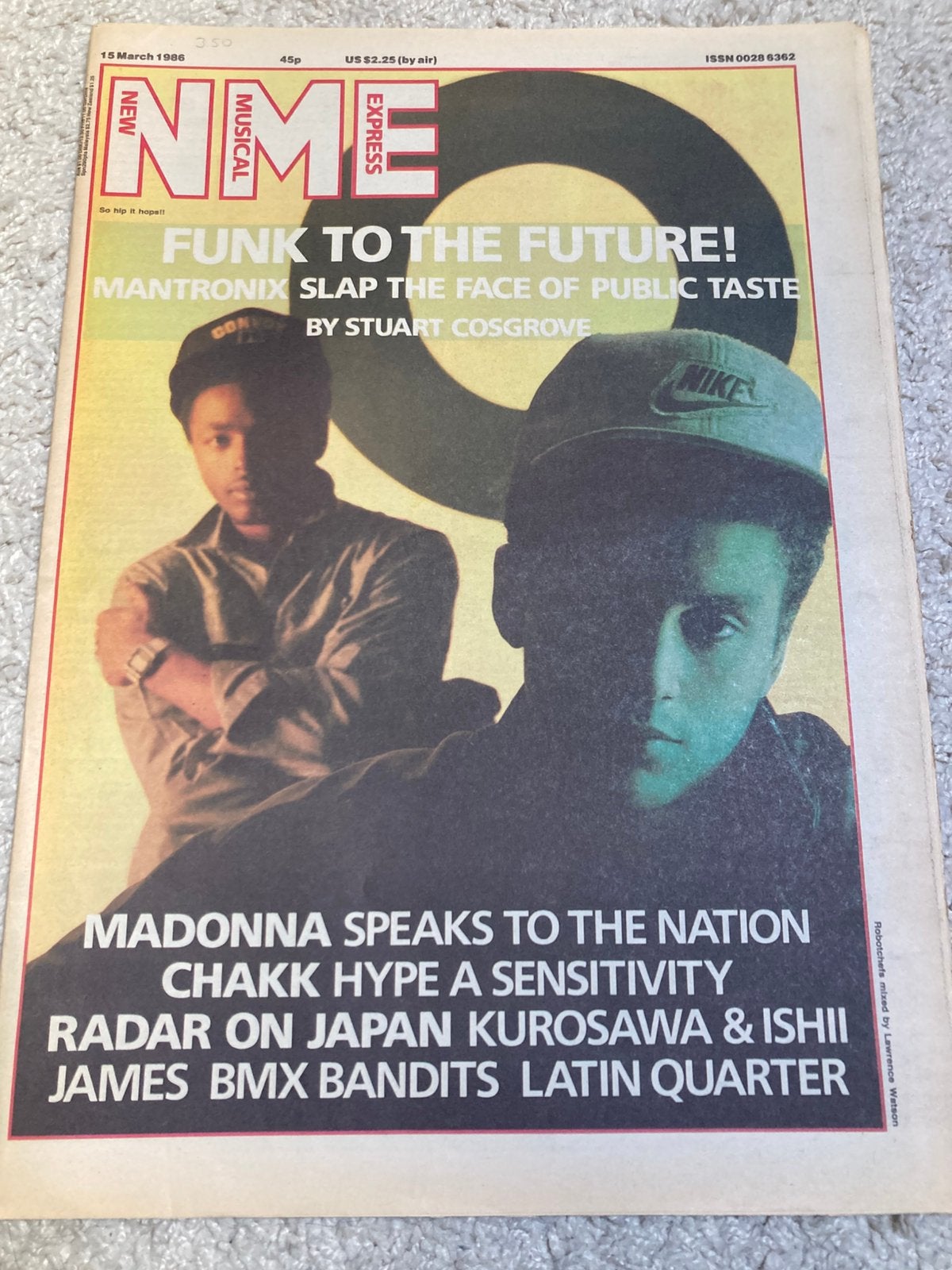 NME 1986 MADONNA Mantronix BMX BANDITS Depeche Mode CHAKK, Ophalen of Verzenden, Zo goed als nieuw, Muziek, Film of Tv