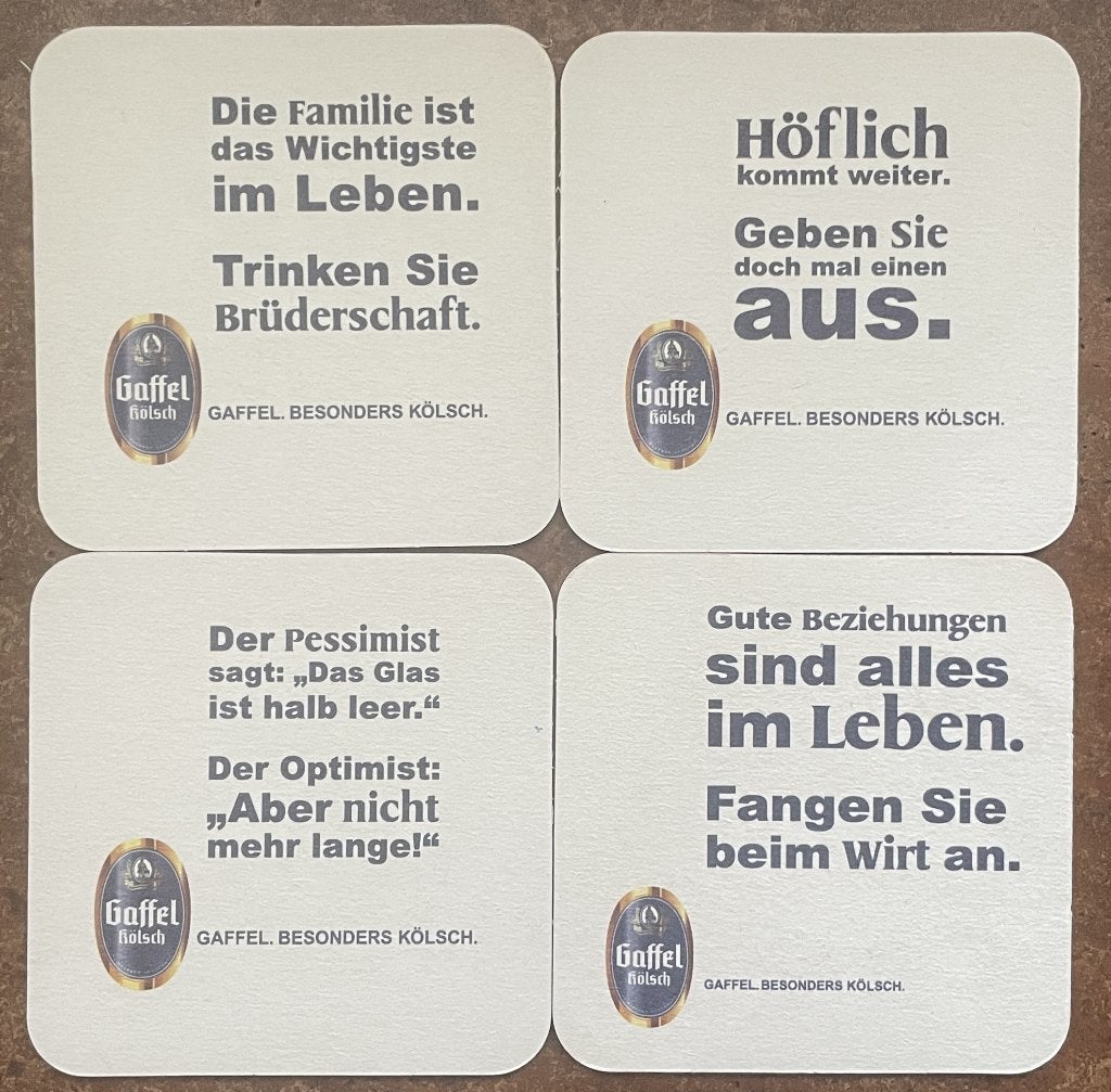 Gaffel complete serie bierviltjes, Verzamelen, Biermerken, Ophalen of Verzenden, Nieuw, Viltje(s), Overige merken