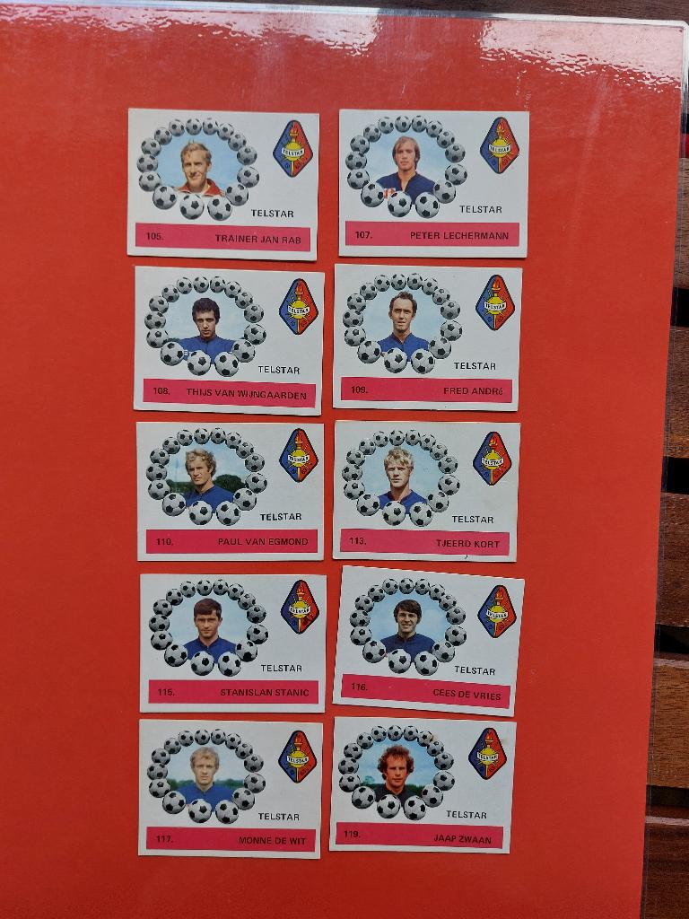 Voetbalplaatjes Telstar, Ophalen of Verzenden, Zo goed als nieuw, Meerdere plaatjes