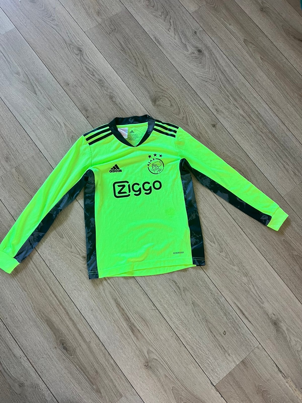 (Adidas) Ajax kiepers long sleeve maat 140, Adidas, Jongen of Meisje, Ophalen of Verzenden, Zo goed als nieuw