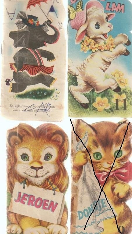 Radion Dierenboekjes 1953 # 3 stuks., Gelezen, 5 of 6 jaar, Fictie algemeen, Jongen of Meisje