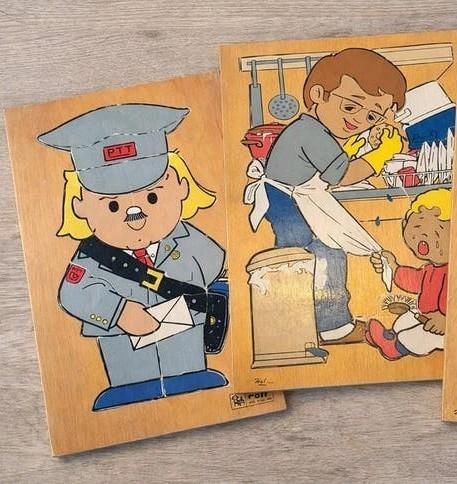 2x Rolf schoolpuzzel groot formaat, Ophalen of Verzenden, 10 tot 50 stukjes, Gebruikt