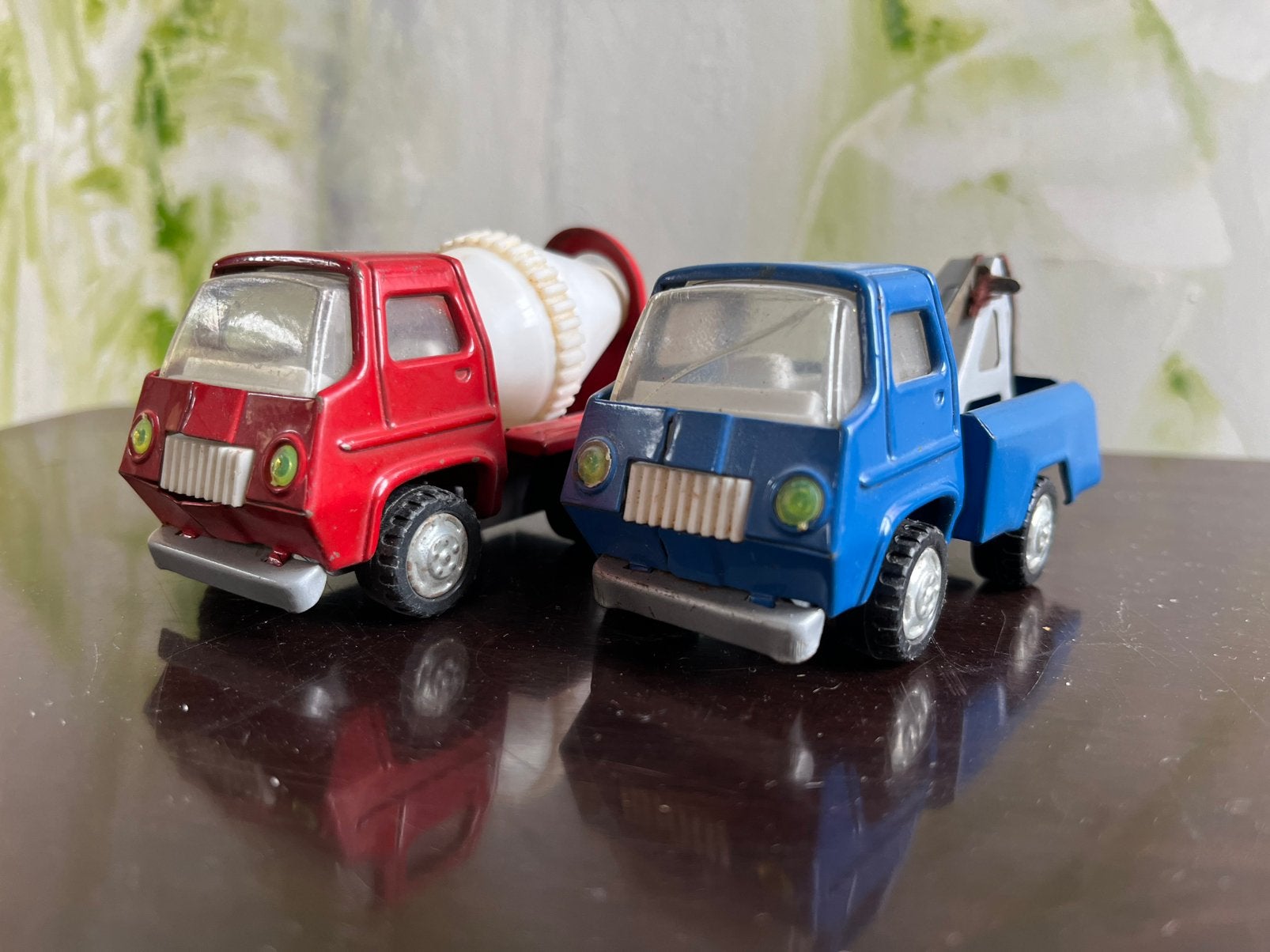 Twee vintage Japanse speelgoed autootjes, Ophalen of Verzenden