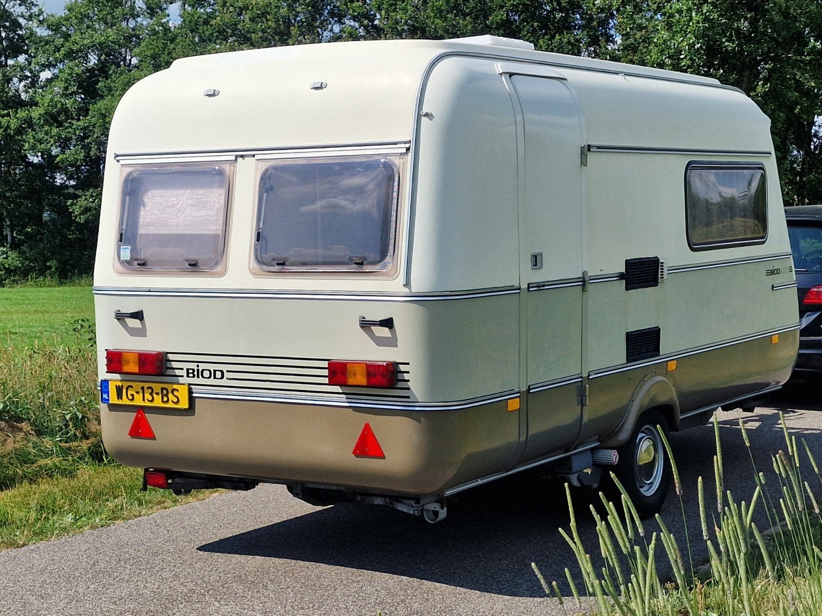 Biod 400 caravan polyester driekleur, Standaardzit, Schokbreker, Tot en met 2, Particulier