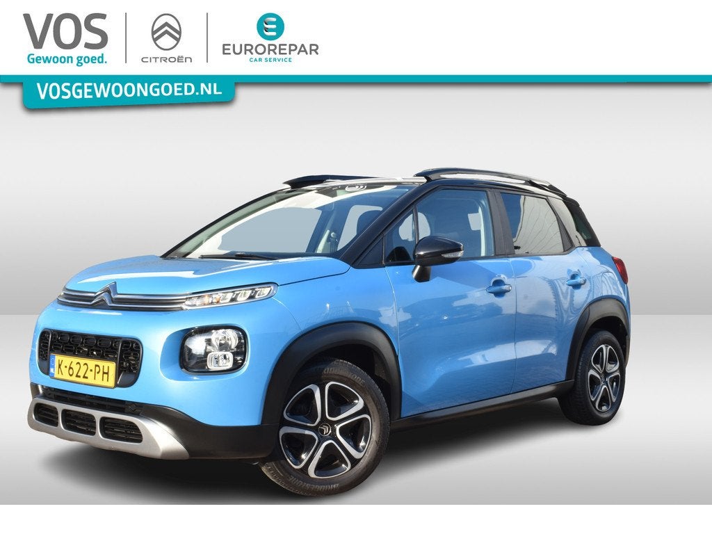 Citroën C3 Aircross PureTech 110 Feel Navi | Airco | Parkee, Gebruikt, 1199 cc, Blauw, Automatische klimaatregeling