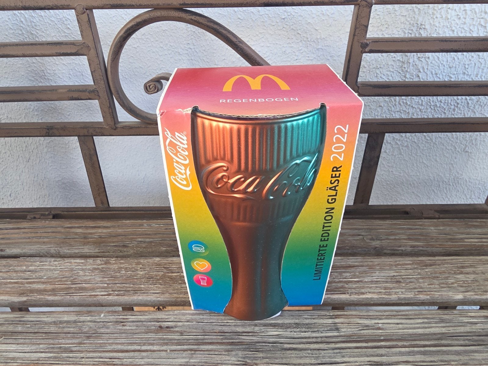 McDonald's Coca-Cola Regenboog Glas 2022 - Limited Edition, Ophalen, Nieuw, Frisdrankglas