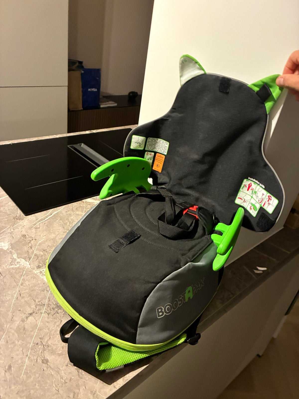 Trunki BoostApak Draagbare Autostoel/Booster voor Reizen, Overige merken, 15 t/m 36 kg, Ophalen of Verzenden, Gebruikt