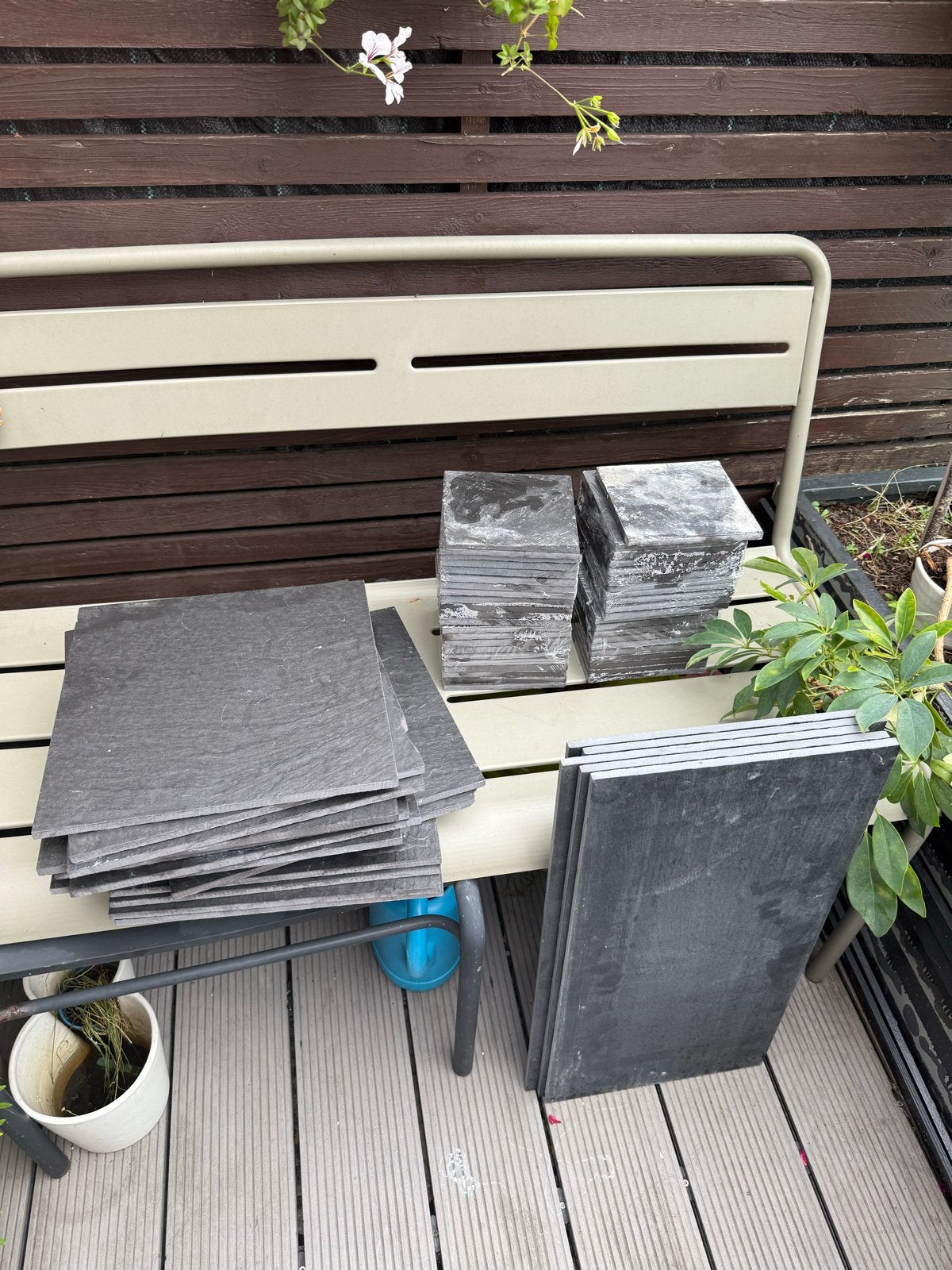 Restpartij leistenen vloertegels (diverse maten), Ophalen, 60 cm of meer, Hardsteen, Nieuw