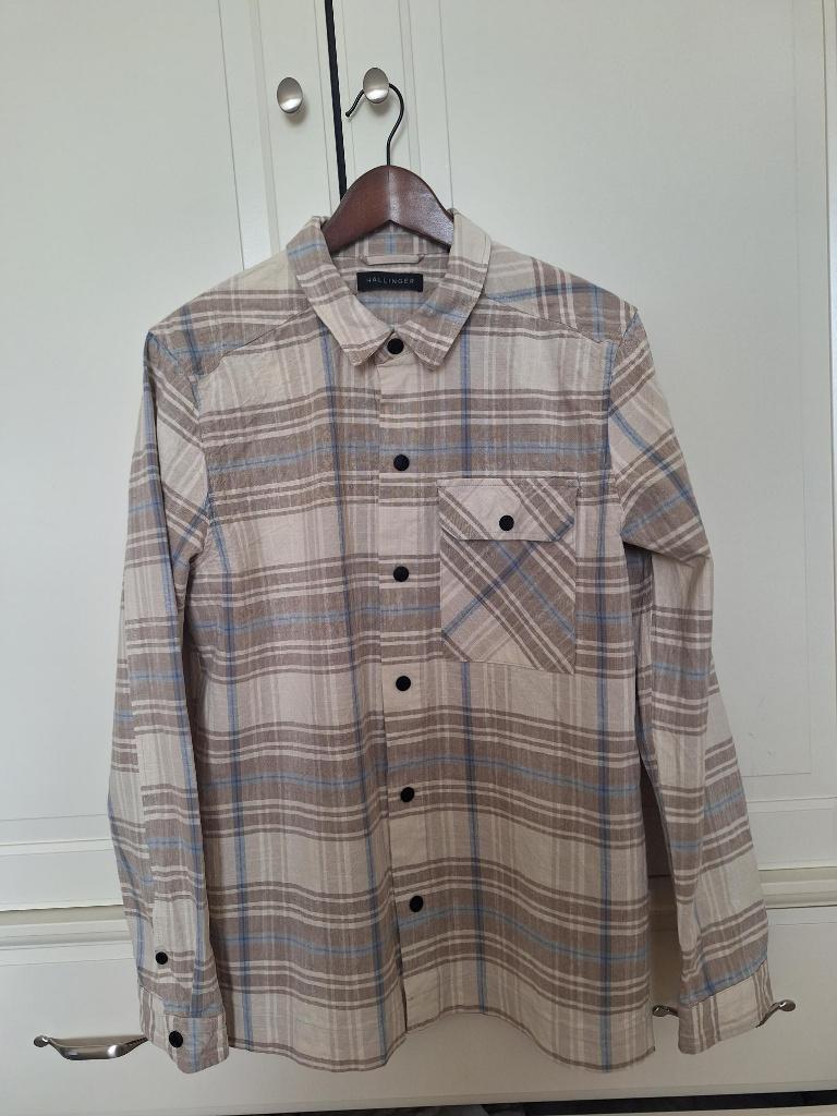 HALLINGER linnen shirt XL (Sting), Hallinger, Beige, Ophalen of Verzenden, Zo goed als nieuw