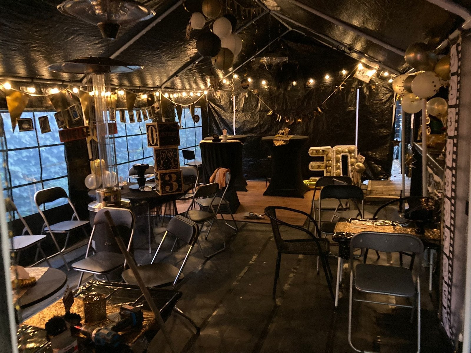 Partytent huren | 4x8m zwart | Inclusief opbouw & afbouw, Ophalen, Nieuw, Verjaardag