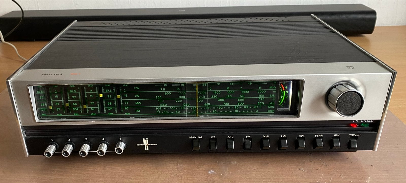 Philips 22RH651/00R Vintage Radio Tuner - Made in Holland, Ophalen of Verzenden, Gebruikt, Radio
