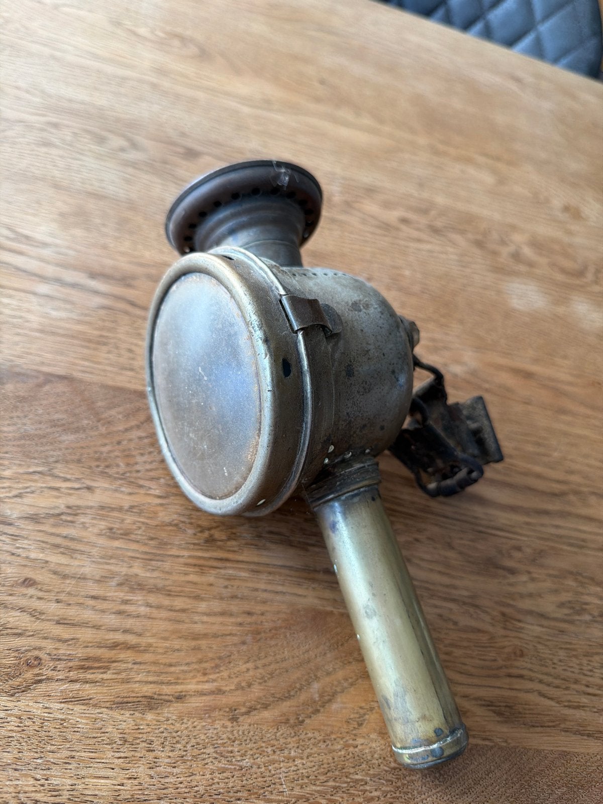 Antieke fiets- mijnlamp, Ophalen of Verzenden