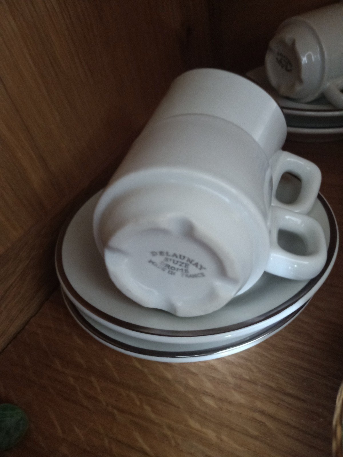 4 Delaunay koffieservies kopjes en schotels, Ophalen, Gebruikt, Overige merken, Keramiek
