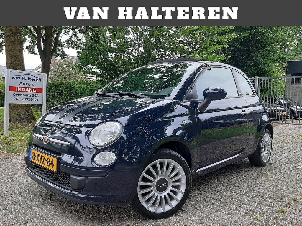Fiat 500 C Turbo Cabrio Airco Leder Nieuwe APK Apple Carplay, Auto's, Fiat, Bedrijf, Te koop, 500C, ABS, Airbags, Airconditioning