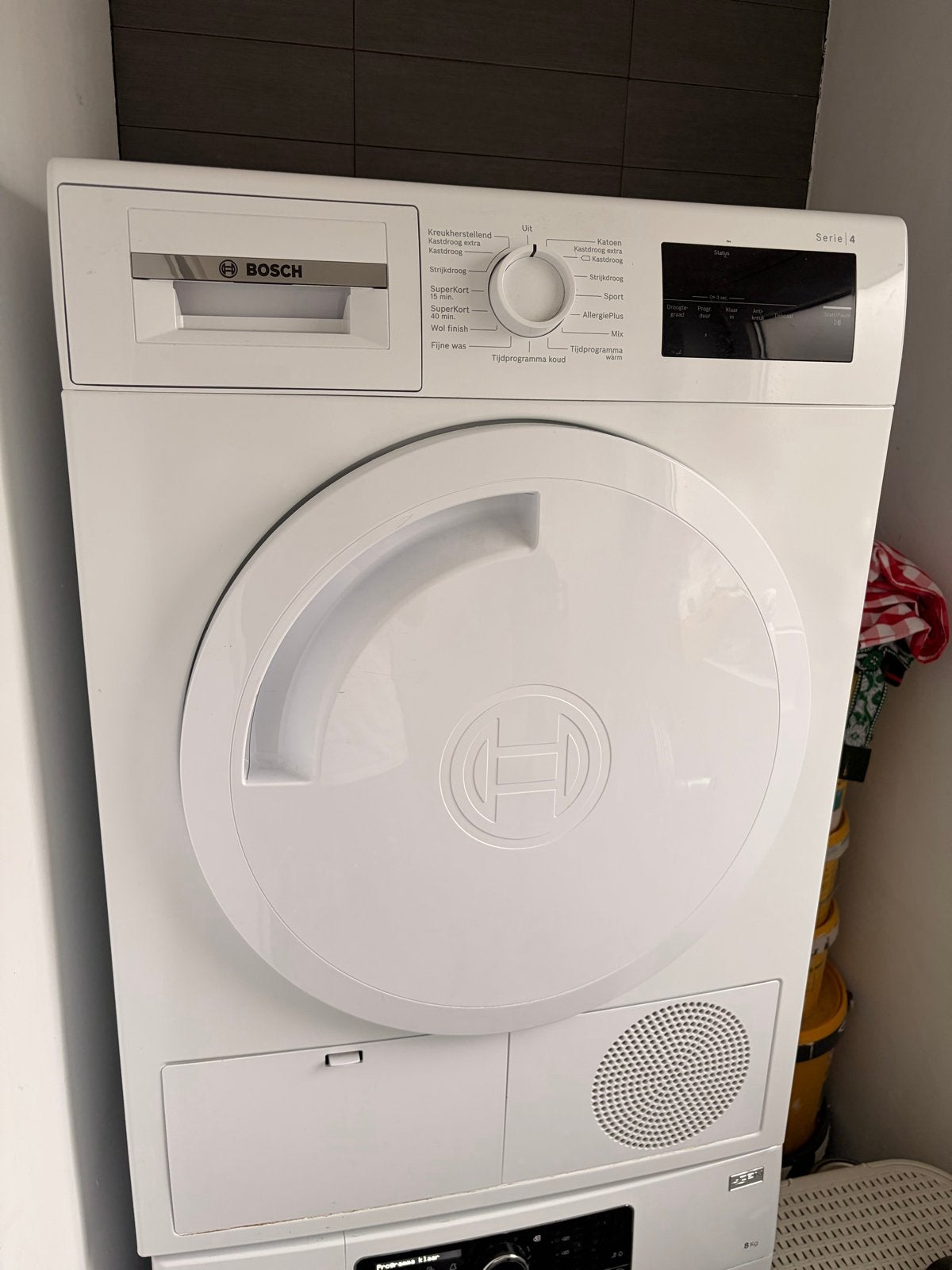 Bosch Serie 4 WTN83200NL Condensdroger (met foutcode), 6 tot 8 kg, Gebruikt, Ophalen of Verzenden, Voorlader