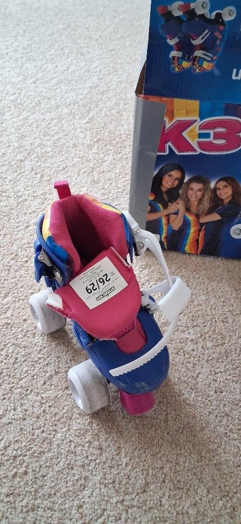 K3 rolschaatsen - Maat 26/29 - Verstelbaar, Ophalen, Kinderen, Verstelbaar, Gebruikt