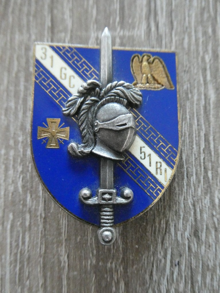 Franse speld 51RÉGIMENT D'INFANTERIE 31GROUPEMENT DE CAMP, Verzamelen, Militaria | Algemeen, Ophalen of Verzenden, Landmacht, Overige gebieden