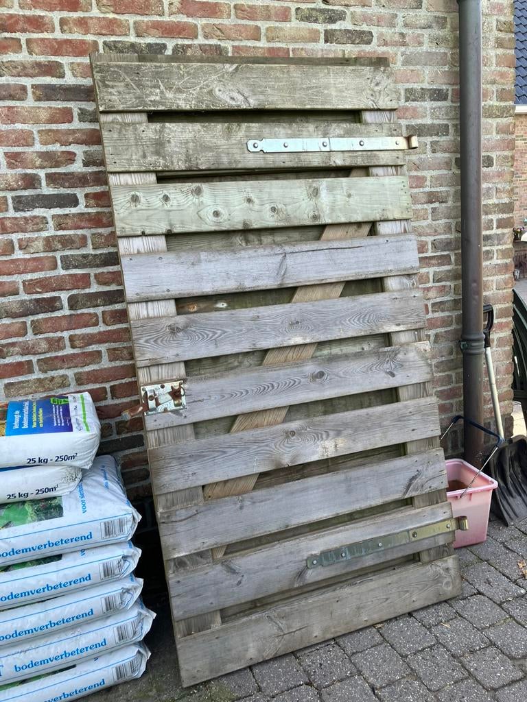 Schutting deur, Tuin en Terras, Schuttingen, Ophalen, 1 tot 2 meter, Minder dan 3 meter, Zo goed als nieuw