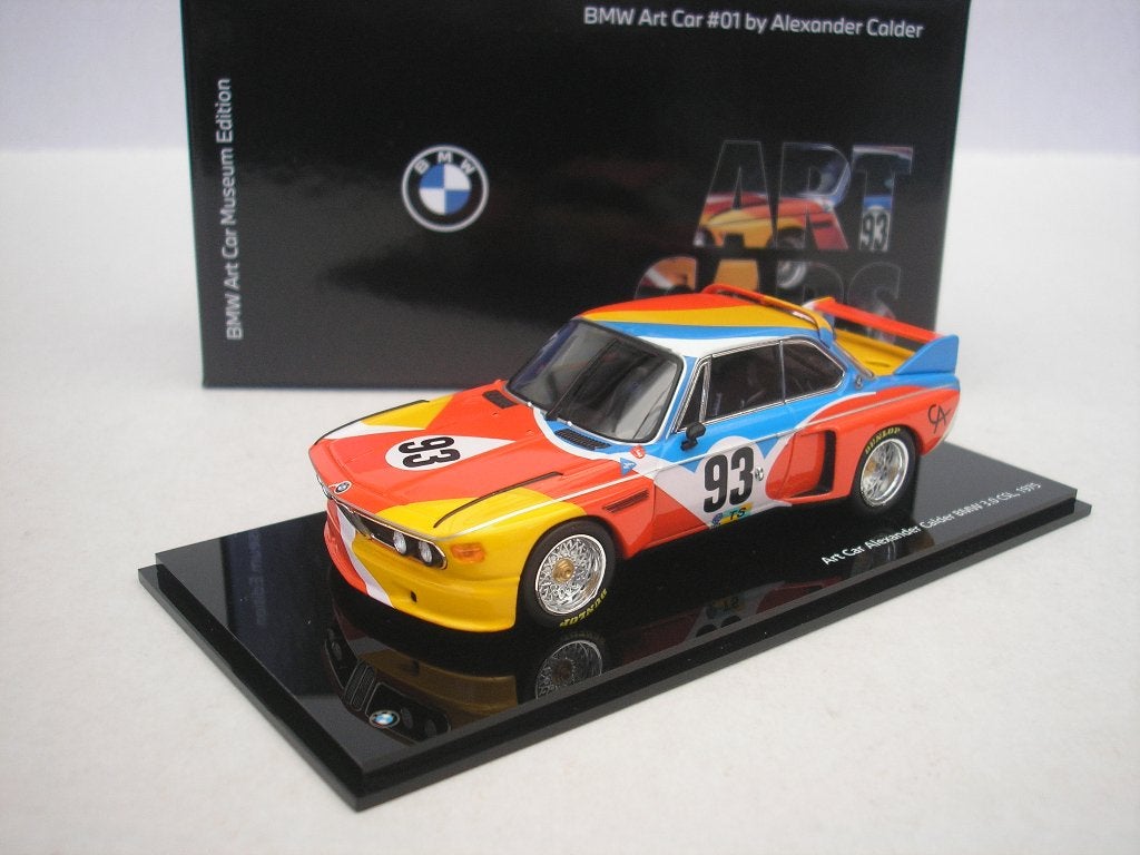 Art Car Bmw 3.0 CSL #93 1975 1/43 Norev Alexander Calder, Ophalen of Verzenden, Nieuw, Auto, Norev