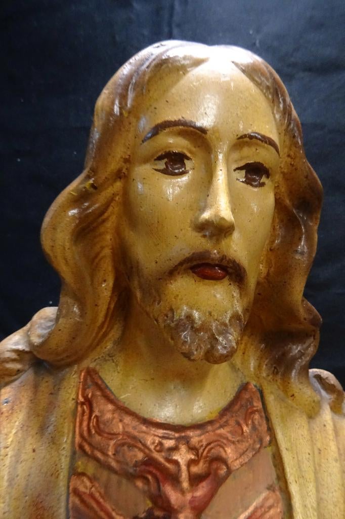 100043=Torso van Christus met het Heilig Hart.45, Antiek en Kunst, Ophalen of Verzenden