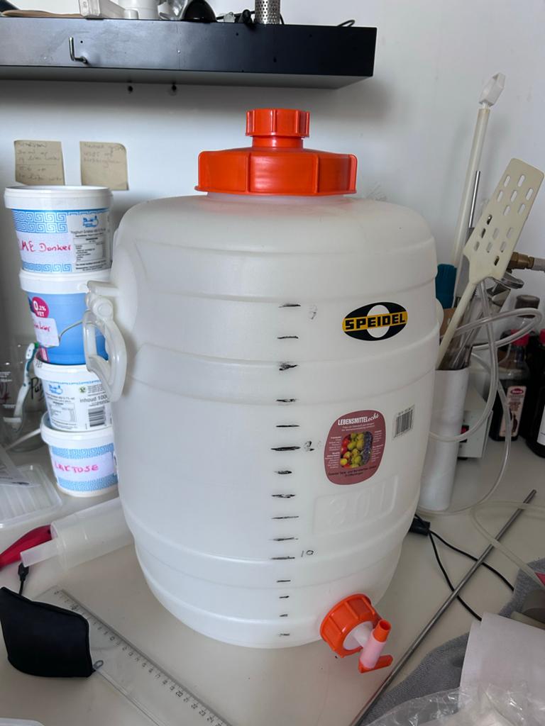Speidel Gistingsvat 30L met Kraan - Ideaal voor Brouwen, Hobby en Vrije tijd, Ophalen of Verzenden, Gebruikt