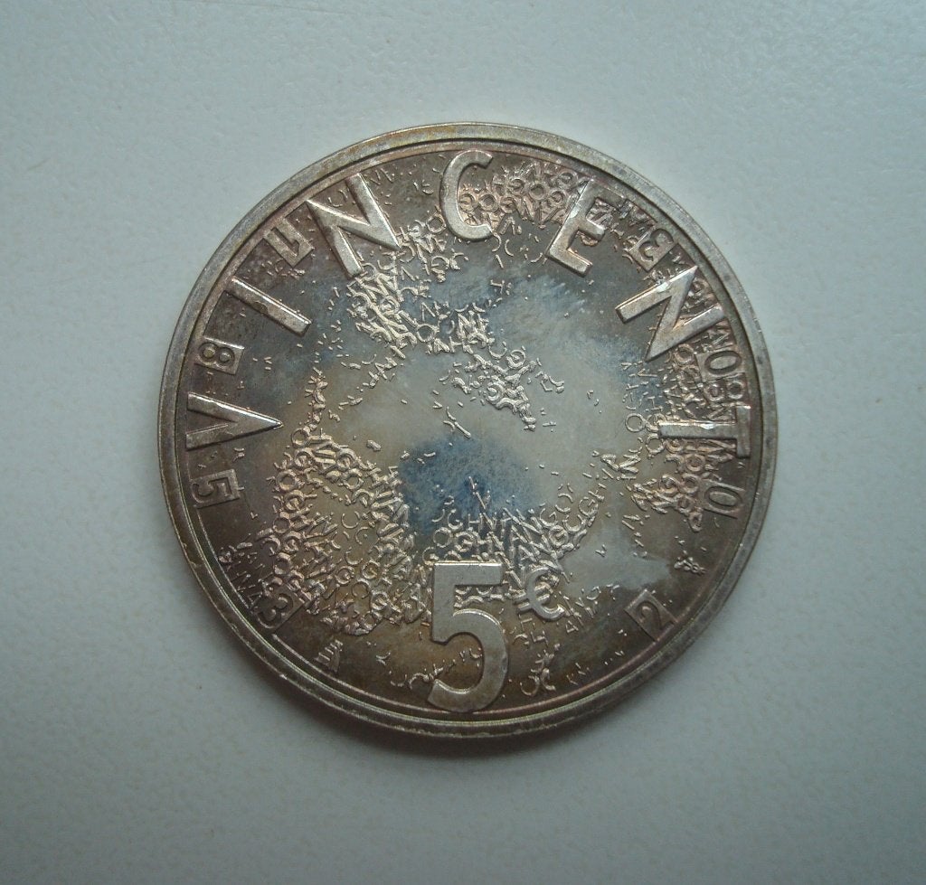 5 Euro 2003 UNC - zilver -, Ophalen, Koningin Beatrix, Euro's, Zilver