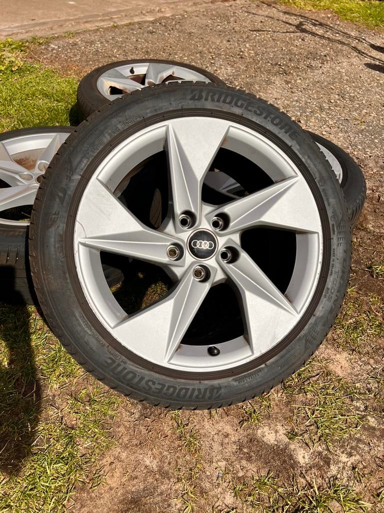 Audi A3 A4 origineel velgen 5x112 met zomerbanden 225/45/17, Auto-onderdelen, Banden en Velgen, Ophalen, Gebruikt, Banden en Velgen
