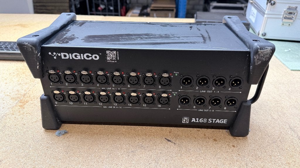 DiGiCo A168 Stage — 16 in / 8 out stagebox, Muziek en Instrumenten, Ophalen, Gebruikt, 10 tot 20 kanalen