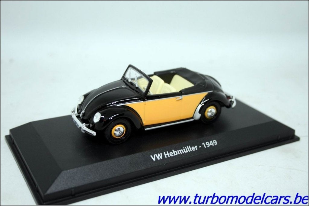 VW kever cabrio Hebmüller 1949 1/43 Norev, Ophalen of Verzenden, Zo goed als nieuw, Auto, Norev