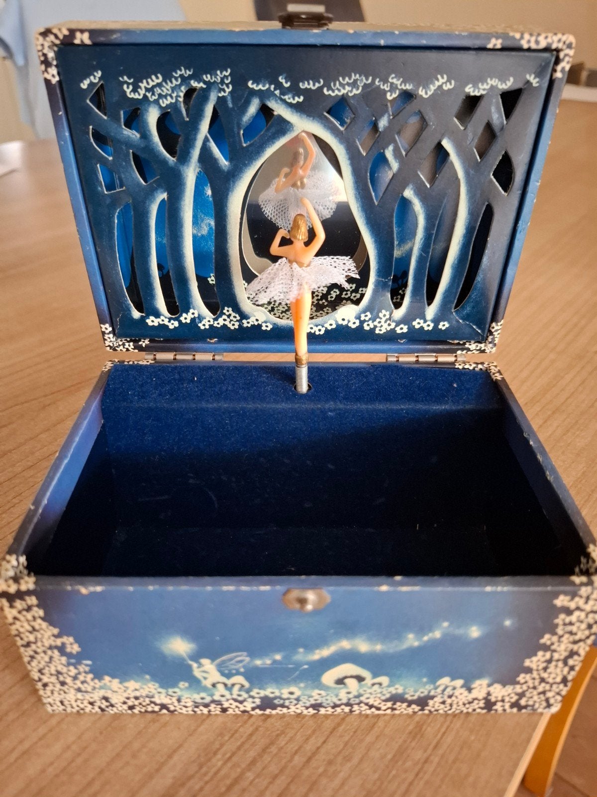 Vintage Muziekdoos Design Philippe met Draaiende Ballerina e, Ophalen of Verzenden