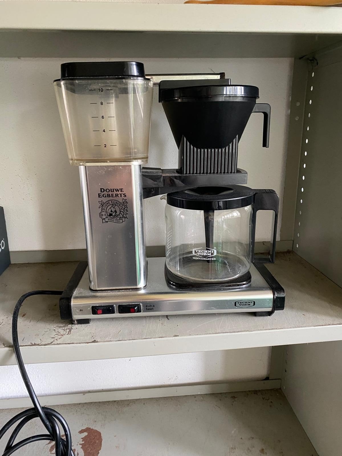 Douwe Egberts Moccamaster Koffiezetapparaat, Ophalen, Gebruikt, 10 kopjes of meer, Koffiemachine