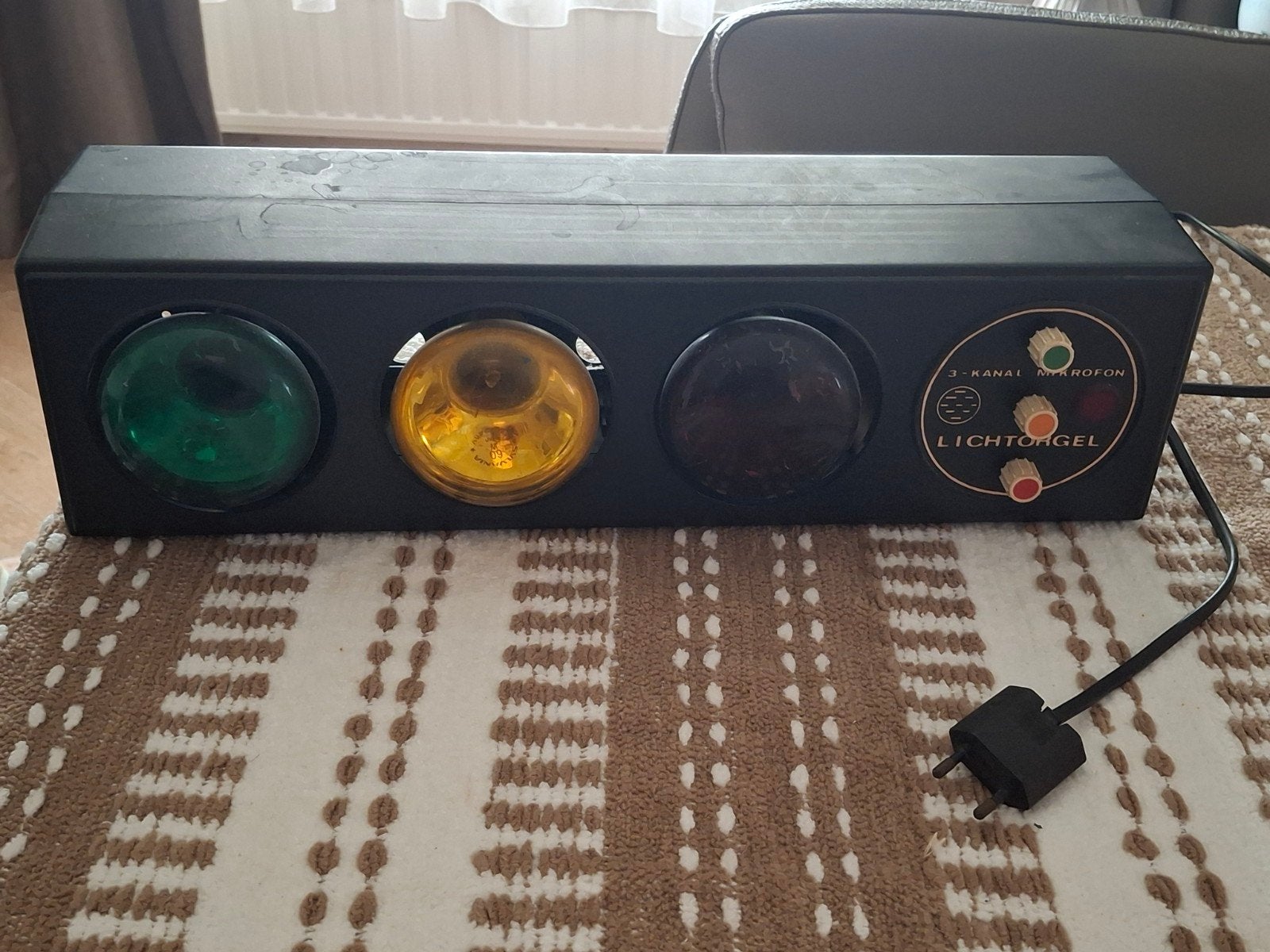 Vintage disco lichtbalk, Muziek en Instrumenten, Ophalen of Verzenden, Gebruikt, Licht, Geluidgestuurd