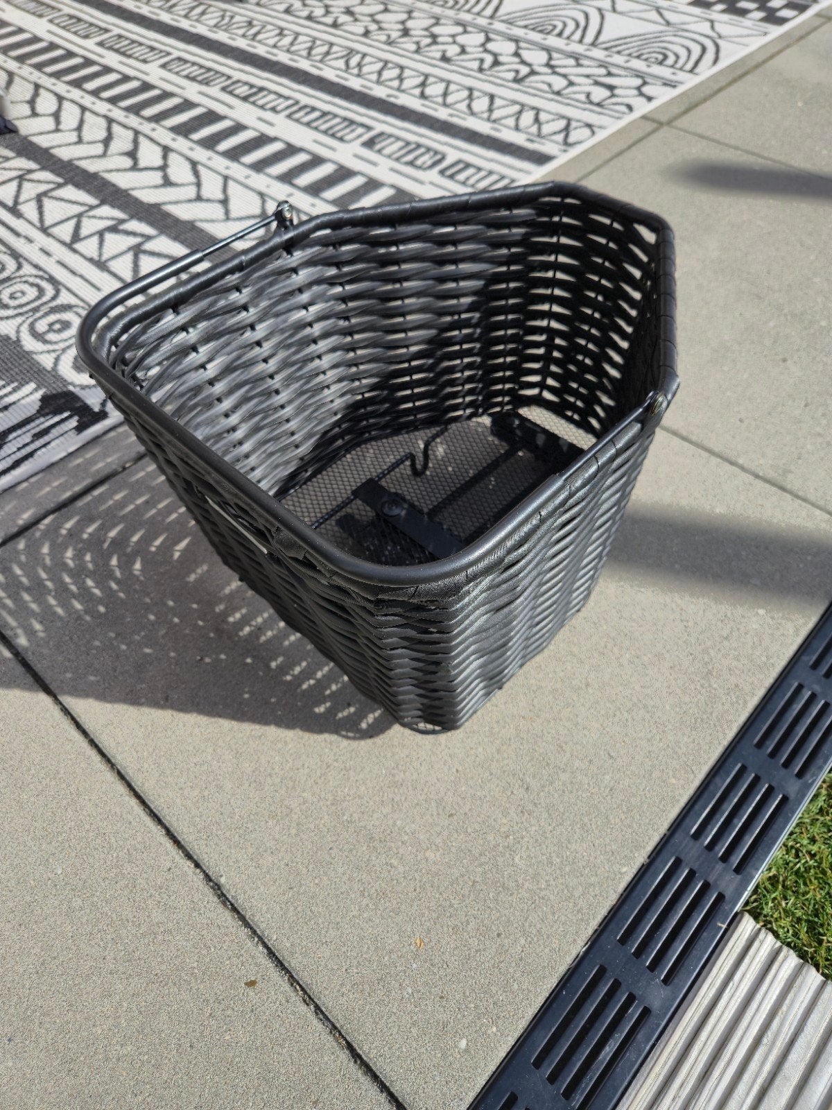 Cortina Fietsmand Zwart met AVS kliksysteem, Ophalen, Gebruikt, Fietsmand, Cortina