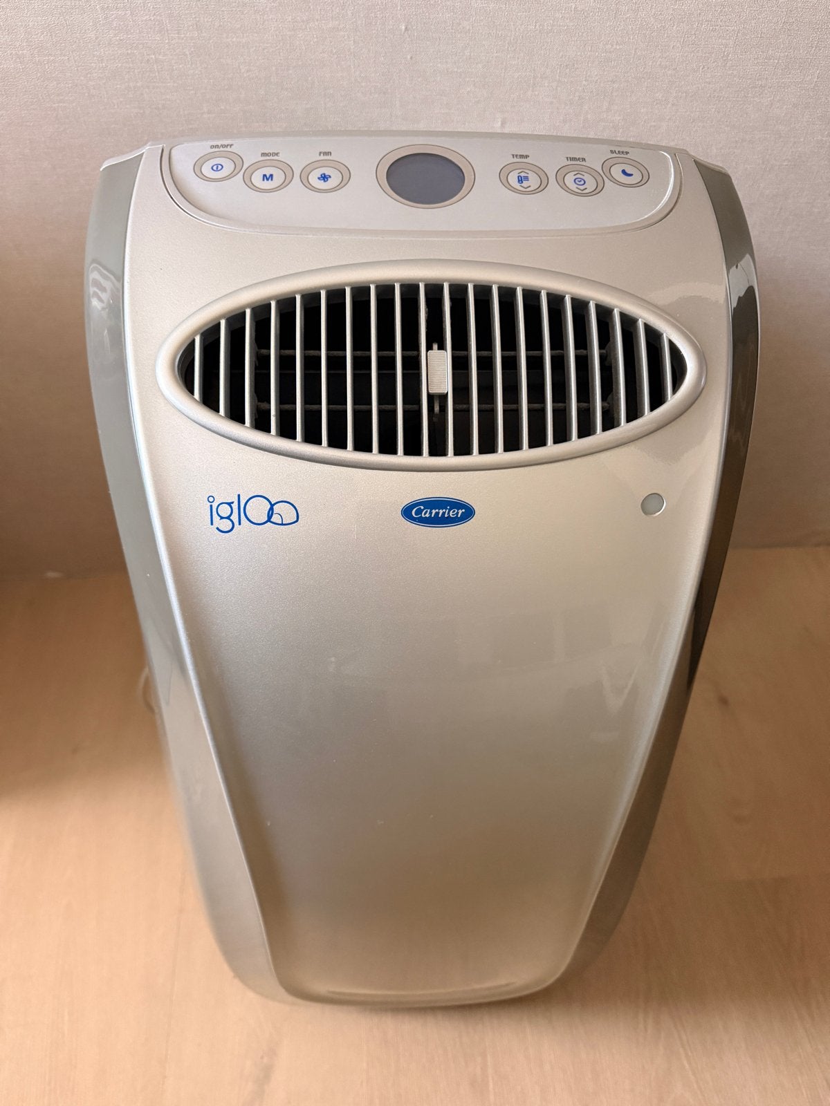 Carrier Igloo 51AKP260H mobiele airco + afstandsbediening, Ophalen, Gebruikt, Minder dan 60 m³, 3 snelheden of meer