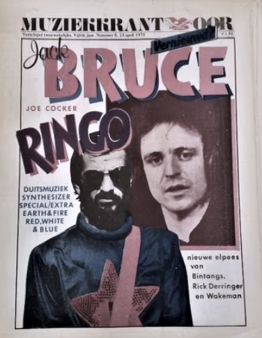 Muziekkrant OOR (23 april 1975) - ringo star cover, Boeken, Ophalen of Verzenden, Gelezen, Muziek, Film of Tv